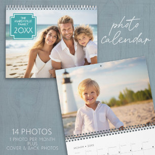 14 Foto-Vollabdeckung - Fügen Sie Ihre Fotos hinzu Kalender
