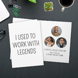 14 Fotos, die ich pflegte, um mit Legends Coworker Karte
