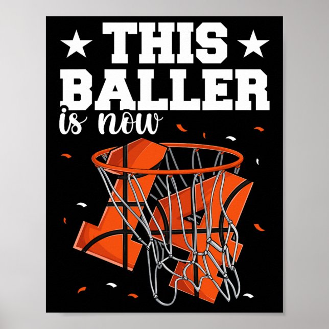 14. Geburtstag Basketball Boys Poster (Vorne)