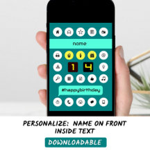 14. Geburtstag Computing Icons hinzufügen