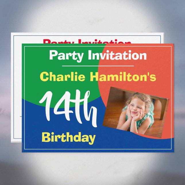 14. Geburtstag Einladung mit Foto (Von Creator hochgeladen)
