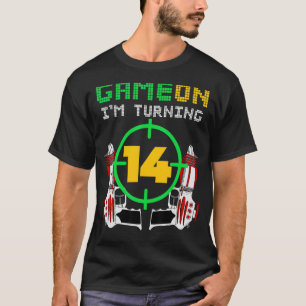 14. Geburtstag Laser Tag Geburtstag Spiel On I'm T T-Shirt