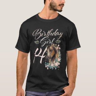 14. Geburtstag Mädchen Pferd 14 Jahre alt Bday T-Shirt