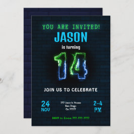 14. Geburtstagsfeier Einladung