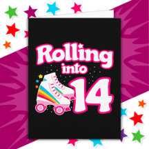 14. Geburtstagsroller Skaten 14 Jahre alter Skate