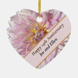 14. Hochzeitstag, Keramik Ornament