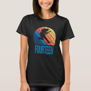 14 Jahre alt 14. Geburtstag Junge Gitarre Spieler T-Shirt