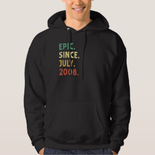 14 Jahre alt Epic Seit Juli 2008 14. Geburtstag Hoodie
