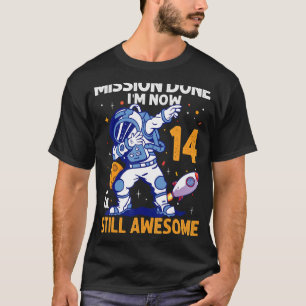 14 Jahre alter Astronautenraumplanet 14. Geburtsta T-Shirt