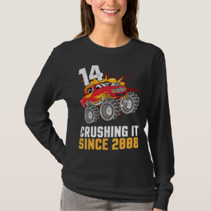 14 Jahre alter Happy Geburtstag Trucker Cruising i T-Shirt