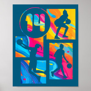 14-jähriger Basketballspieler Poster