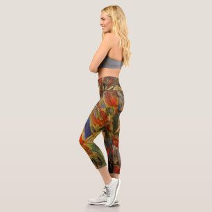 14. Juli Feier in Paris von Vincent van Gogh Capri Leggings