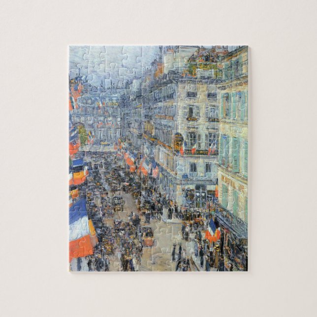 14. Juli, Rue Daunou von Childe Hassam (Vertikal)