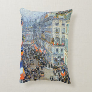 14. Juli, Rue Daunou von Childe Hassam Dekokissen