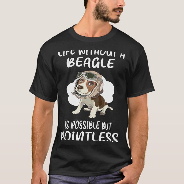 14 Leben ohne Beagle T-Shirt (Vorderseite)