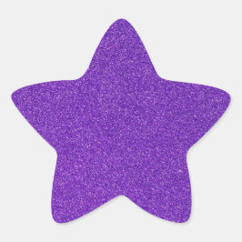 14 Lila Glitzer Print Glitzern Star Stern-Aufkleber