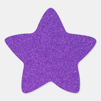 14 Lila Glitzer Print Glitzern Star Stern-Aufkleber