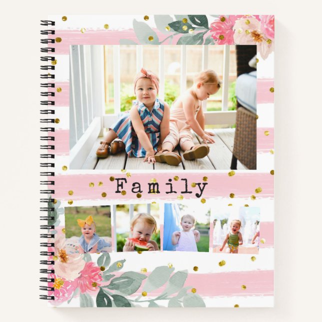 14 Photos Collage Famille Carnet (Devant)