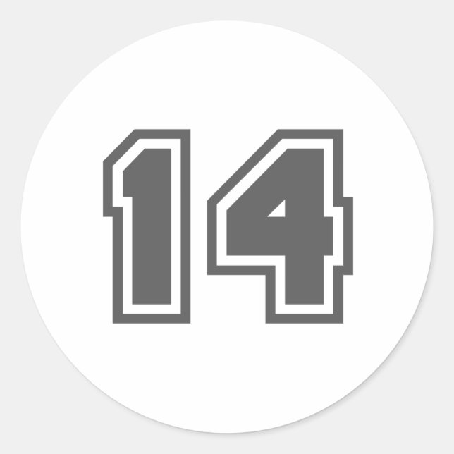 14 RUNDER AUFKLEBER (Vorderseite)
