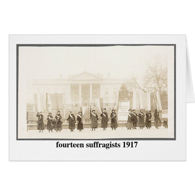 14 Souffragistes, 1917 (Devant horizontal)