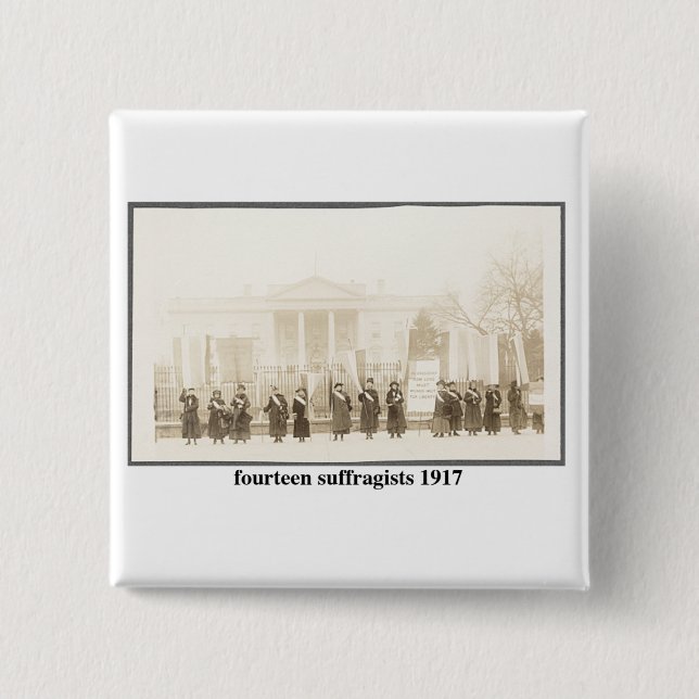 14 Suffragisten, 1917 Button (Vorderseite)