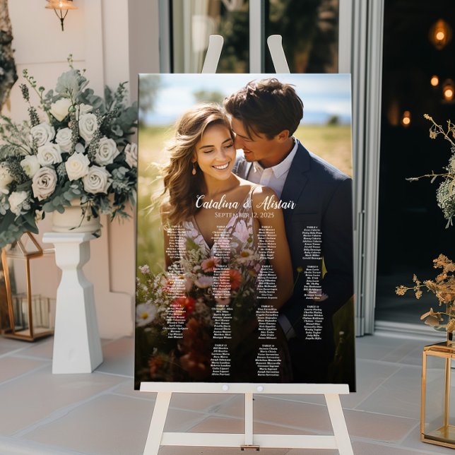 14 tables élégant tableau de sièges mariage photo (Créateur téléchargé)