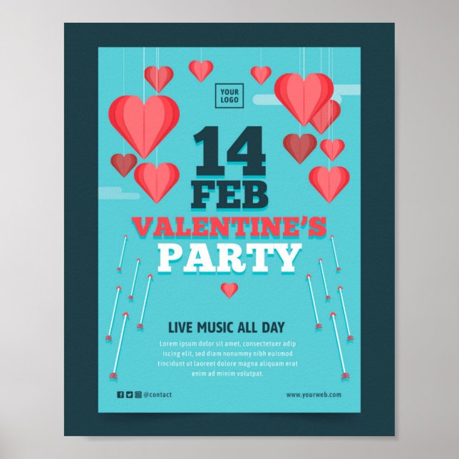 14 Valentinisches Party des FEB Poster (Vorne)