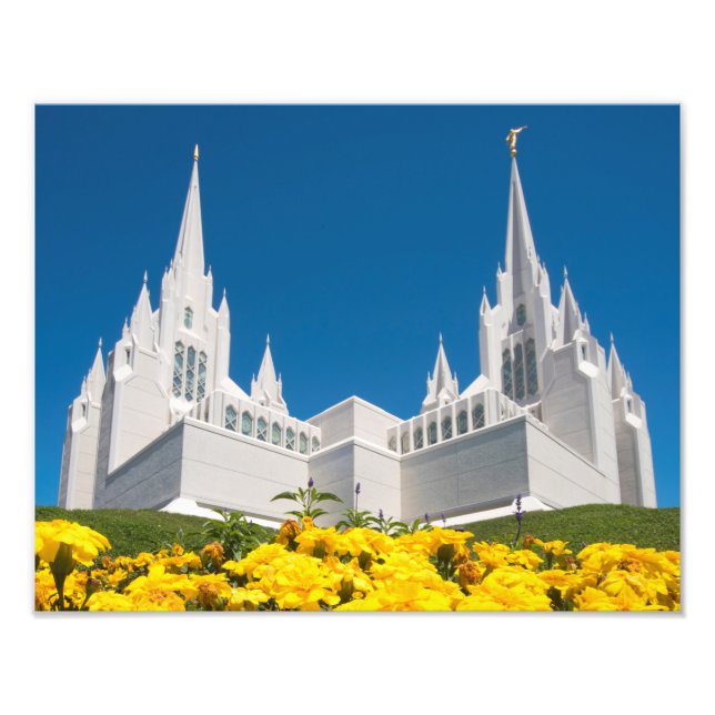 14" x 11" Foto LDS San Diego Tempel (Vorne)