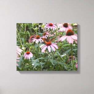 14" x 11", überzogenes Foto aus Canvas mit rosa Ti Leinwanddruck