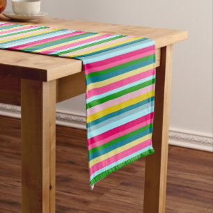 14" X 72" Tischläufer, Carlson Stripes, Spring Me Mittelgroßer Tischläufer