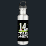 14 Years Of Being Awesome 14th Birthday Golf Theme Edelstahlflasche<br><div class="desc">14 Years Of Being Awesome 14th Birthday Golf Theme T-Shirt</div>