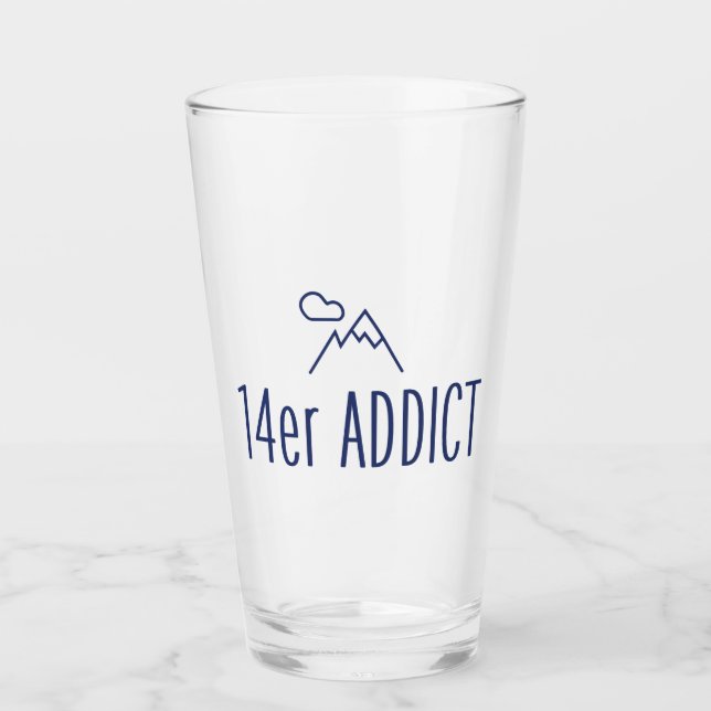 14er Addict Glas (Vorderseite)