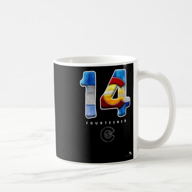 14er Bergsteigen Colorado - Fourteener  Kaffeetasse (Rechts)