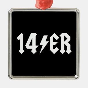 14er ornament aus metall