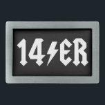 14er rechteckige gürtelschnalle<br><div class="desc">14ers ROCK!!</div>