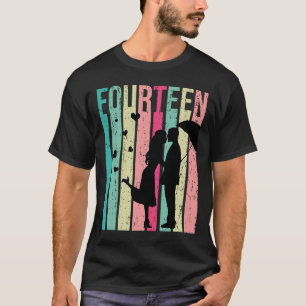 14th Wedding Anniversary Husband Wife 14 Years of T-Shirt