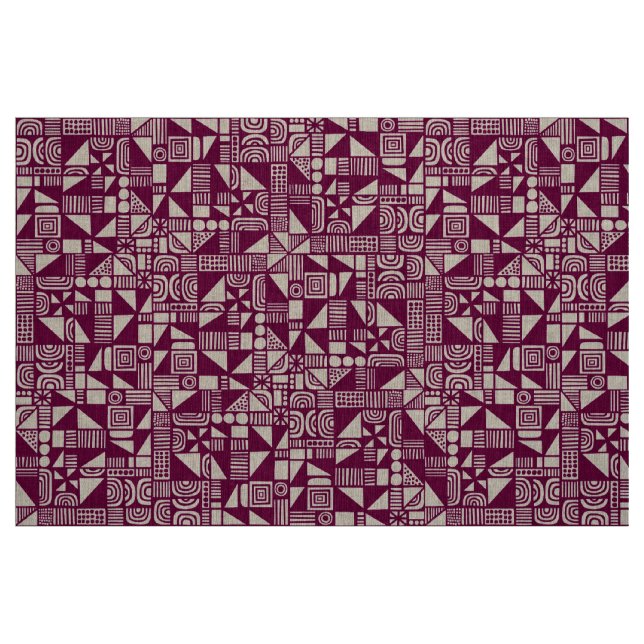 150215v2 - Deep Crimson Stoff (Fat Quarter (45,7 x 55,9 cm))