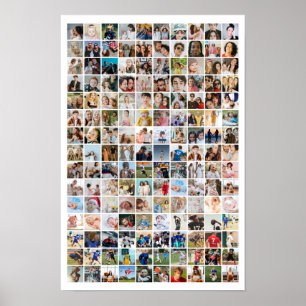 150 Foto-Collage Personalisiertes Bilderraster Poster