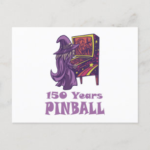 150 Jahre Pinball Wizard Arcade Geburtstag Postkarte