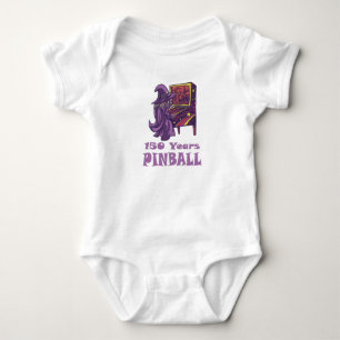 150 Jahre Pinball-Zauberer Arcade Geburtstag Baby Strampler