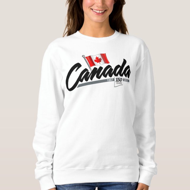 150. Jahrestag Kanadas Sweatshirt (Vorderseite)