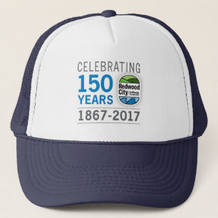 150. Jahrestag Redwood City Truckerkappe