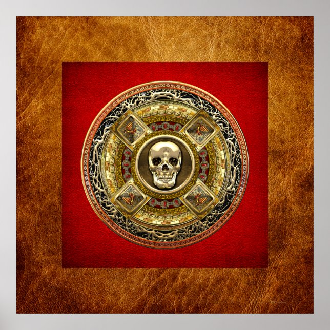 [150] Mictlantecuhtli - Aztec-Todesgott Poster (Vorne)