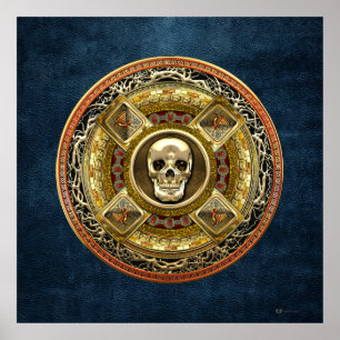 [150] Mictlantecuhtli - Aztec-Todesgott Poster