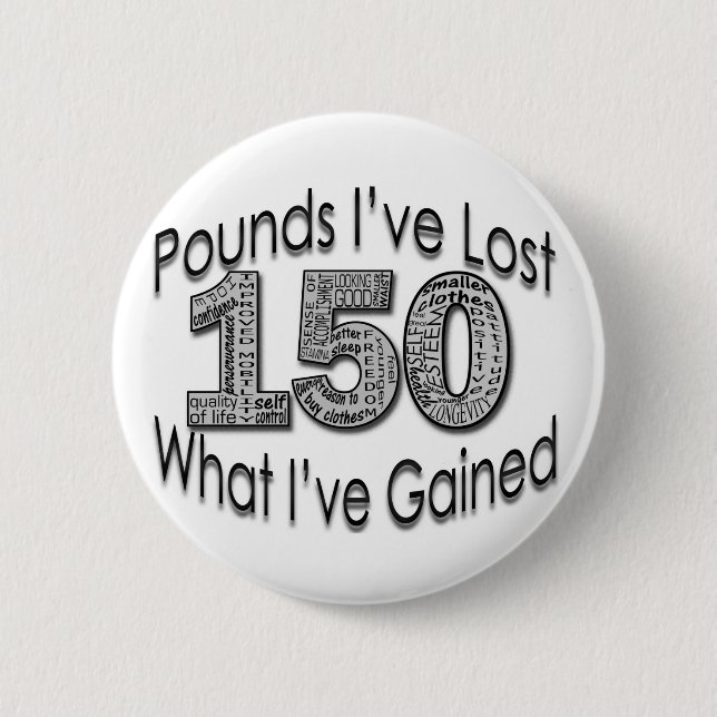 150 Pfund verlorene Knopf- Button (Vorderseite)