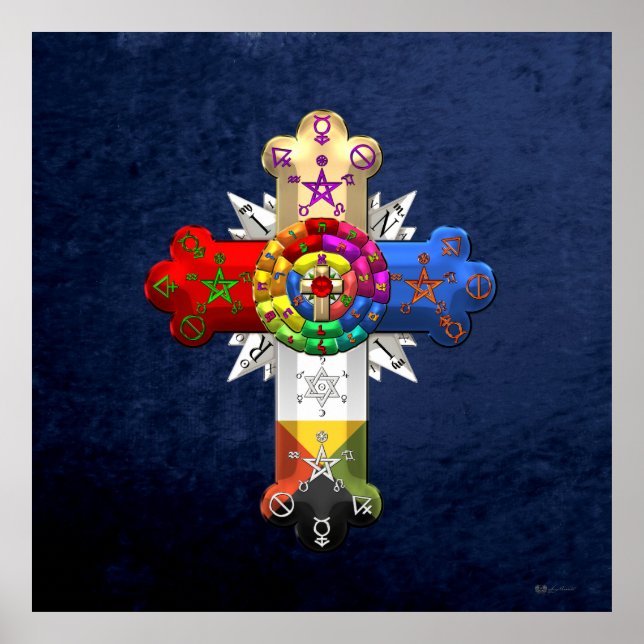 [150] Rosy Cross (Rose Croix) Poster (Vorne)