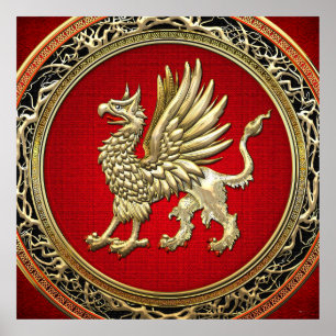 [150] Sacred Gold Griffin Poster
