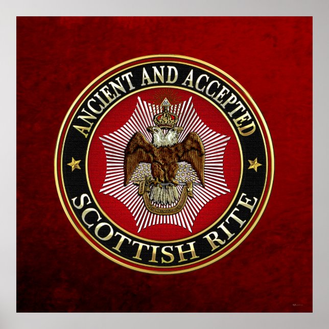 [150] Scottish Rite Double-headed Eagle Poster (Vorne)