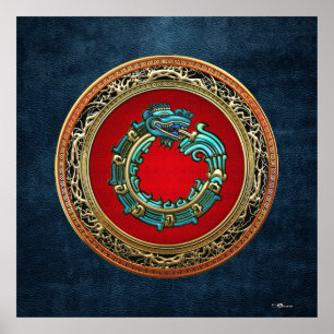 [150] Serpent God Quetzalcoatl [Jade] Poster