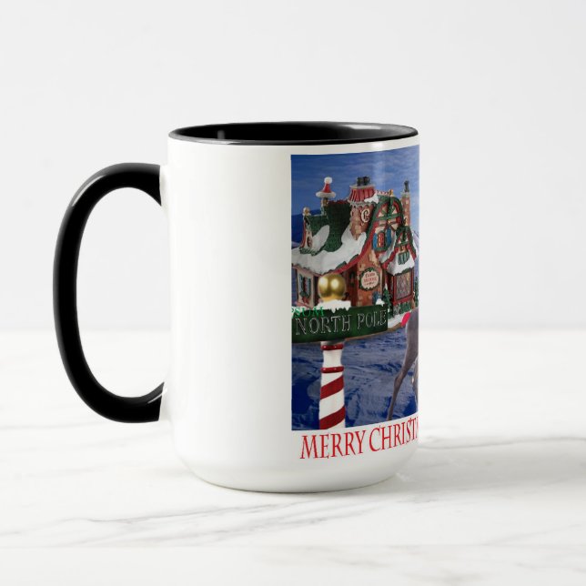 150z Tasse. Frohe Weihnachten und glückliches Neue Tasse (Links)